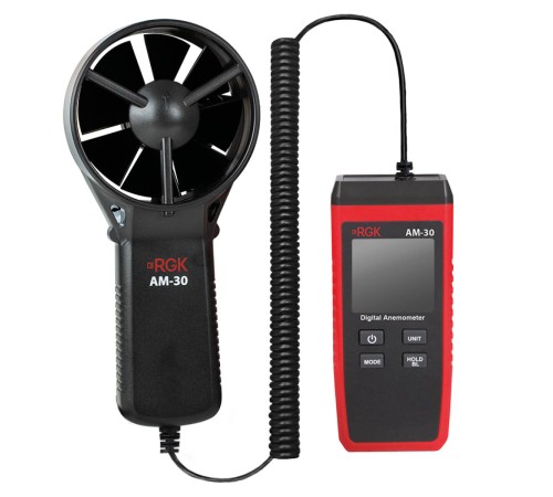 Комплект Анемометра RGK AM-30 и термогигрометра AMO H605