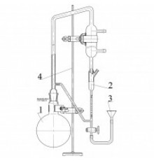 Прибор №2 для определения содержания эфирного масла методом Клевенджера (со штативом)