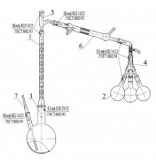 Установка для перегонки под вакуумом, эскиз 1-167