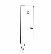 Пробирка П3 8*120 Уленгута ГФ 7.380.255