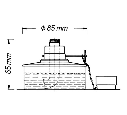 Горелка Bochem спиртовая, 150 мл, нержавеющая сталь